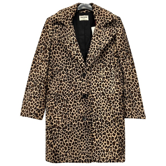 Zadig & Voltaire Leopard Print Coat - Picture 1 of 3